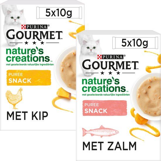 Gourmet Nature's Creations Exquisite Puree Kip & Pompoen - 10 x 10 g