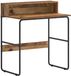 vidaXL Bureau met opslag Oud hout 80 x 50 x 91 cm