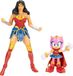 Jakks Sonic & DC Amy 6cm & Wonder Women 13cm Figuren Veelkleurig