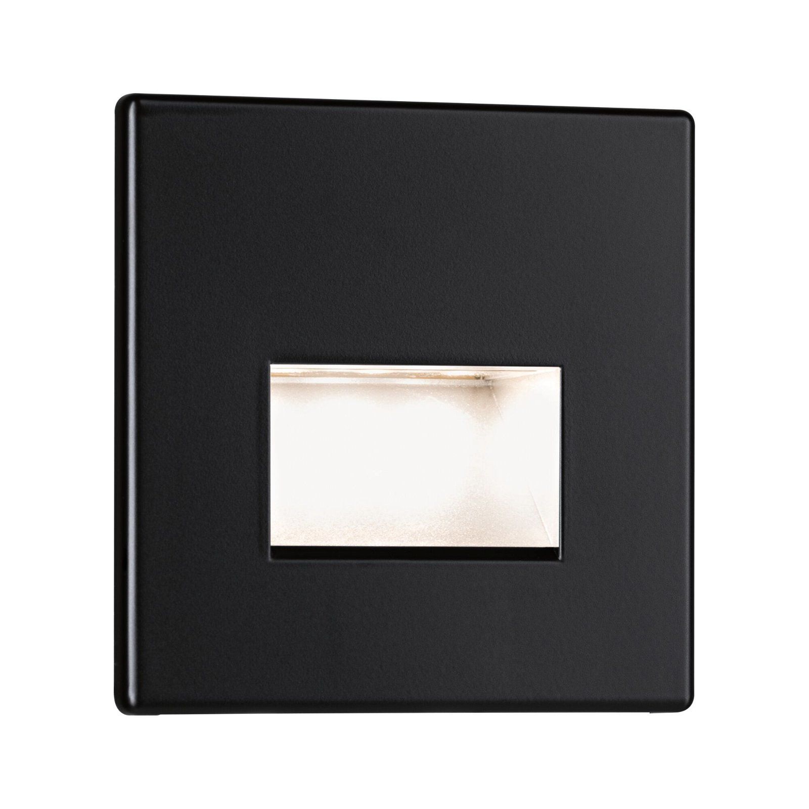 Paulmann Edge Quadro LED Inbouw Wandlamp - Zwart - 1.2W - Vierkant