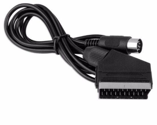 Dolphix Scart AV kabel voor Commodore 64 SEGA Mega Drive Genesis en Master System - 1.8 meter