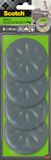 Scotch 0 Move & Protect Flex Rolschaatsen SP61A04, zelfklevend, grijs, Ø 80 mm, verpakking van 4-600 kg