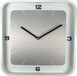 Horloge mural carré, blanc, 40x40 cm, bois