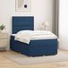 Maison Exclusive - Lit boxspring avec matelas et tête de lit, bleu, 120 x 200 cm, rembourré
