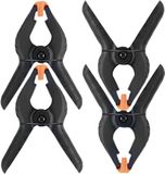 DID Hobby Veerklemmen - Zwart - 4 Stuks - 8 cm