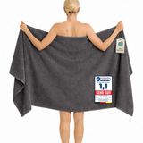 Komfortec Badhanddoek 100x200 cm Antraciet