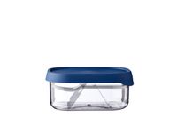 Rosti Mepal Mepal Fruitbox Take a Break Lunchtrommel Blauw, Transparant
