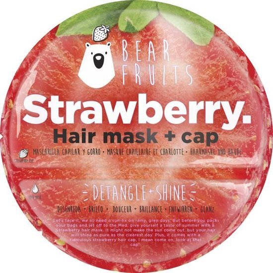 Bear Fruits Haarmasker Aardbei Haarmasker + dop, 20 ml