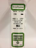 Evergreen Modelbouwdecoratie - 156 Strip 1,5mmX3,2mmX35cm -10 stuks Styreen