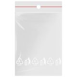 Polybeutel Z-55-2 500 stuks druksluitzakken 60 x 80 mm premium kwaliteit doorzichtige plastic zakken