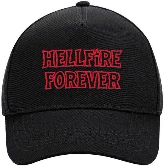 Stranger Things Trevco Stranger Things Season 5 - Hellfire Forever Unisex Cap - Zwart