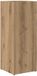vidaXL - Opslaghaak - & - Rek - Artisan - Eiken - 25 - x - 24,5 - x - 64 - cm - Bewerkt - hout