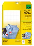 SIGEL LP716 Prijskaartjes, 3,8 x 5,5 cm, 200 g/m², Wit, 750 Stuks gelijk aan 30 vellen