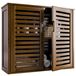 Walnoot Bamboe meuble de salle de bain suspendu - 58,5 x 20,5 x 51,5 cm - étagère réglable