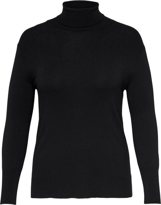 ONLY CARMAKOMA CARVENICE LIFE LS ROLL PULLOVER NOOS Women's Sweater - Size XL - Black