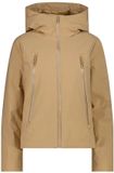 CMP Damesjack met capuchon, Maat L, Polyester, Waterafstotend, Winddicht, Lange mouw, Steekzakken, Herfst/Winter 2026, Kleur cookie