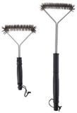 Barbecue Collection Grillborstel - RVS - Zwart - 2 Stuks