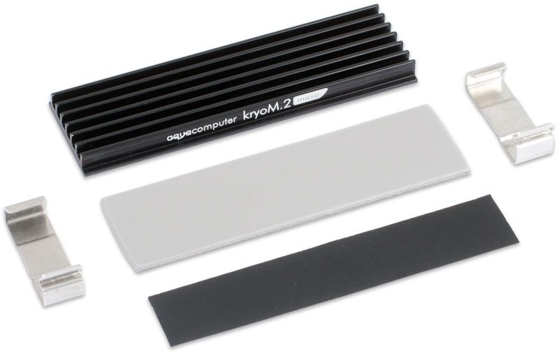 Aqua Computer kryoM.2 - Black/Aluminum