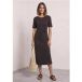 Robe midi en jersey à effet cache-cœur