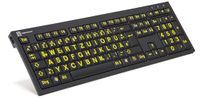 Logickeyboard LKB-LPYB-BJPU-DE Kantoor USB QWERTZ Duits Zwart