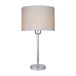 Homemania Bureaulamp, klas, bureau, nachtkastje, beige, grijs, papier, PVC, metaal 25 x 25 x 49 cm