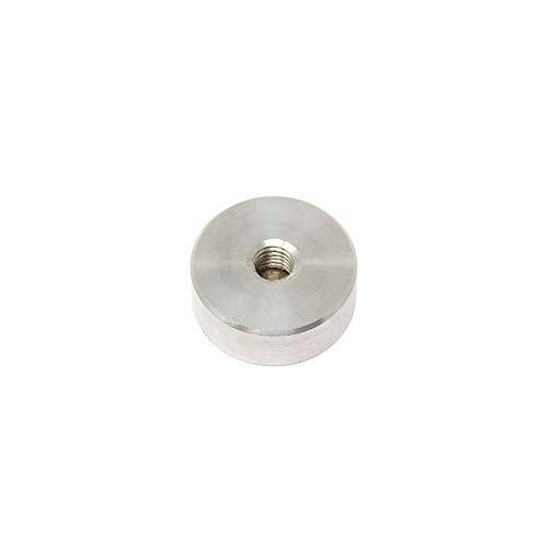 first4magnets Roestvrijstalen neodymium potmagneet c/w M8 binnendraad voor kunst, ambachten, modelbouw, doe-het-zelf, hobby's, kantoor en thuis, 32 mm diameter - 39 kg trek