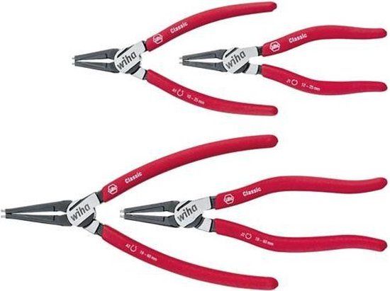 Wiha Tangenset Classic met MagicTips® Borgringtangen 4-delig - 34708