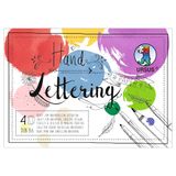 Ursus 2498 64 99 - Handletteringpapier "Kleurrijk", 40 vellen, DIN A6, 190 g/m² letterkarton in 15 kleuren, knutselpapier voor individuele ontwerpen, doe-het-zelf & decoratie