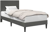 vidaXL Bedframe met hoofdeinde Donkergrijs 80 x 200 cm Corduroy stof