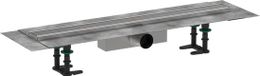 Hansgrohe RainDrain Compact - Douchegoot 70 cm, met rooster, geborsteld roestvrij staal 56176800