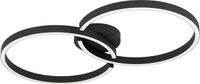 EGLO Gambulaga Plafondlamp - 67.5 cm - Zwart/Wit - Instelbaar RGB & wit licht - Dimbaar