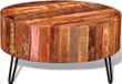 vidaXL - Salontafel - rond - massief - gerecycled - hout