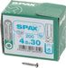Spax Spaanplaatschroef lenskop RVS T-Star T20 4.5x30mm (per 200 stuks)