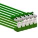 1aTTack.de 7,5m CAT6 LAN-netwerkkabel RJ45 90° hoek, 5 stuks - groen