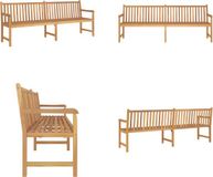vidaXL Tuinbank - 228 cm - Massief Teakhout
