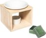 Ensemble cadeau de blocs parfumés Amberblokjes/blocs parfumés - parfum pin - brûleur de parfum inclus