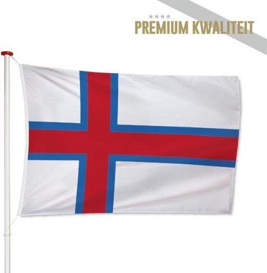 Faeröerse Vlag Faeröer Eilanden 100x150cm