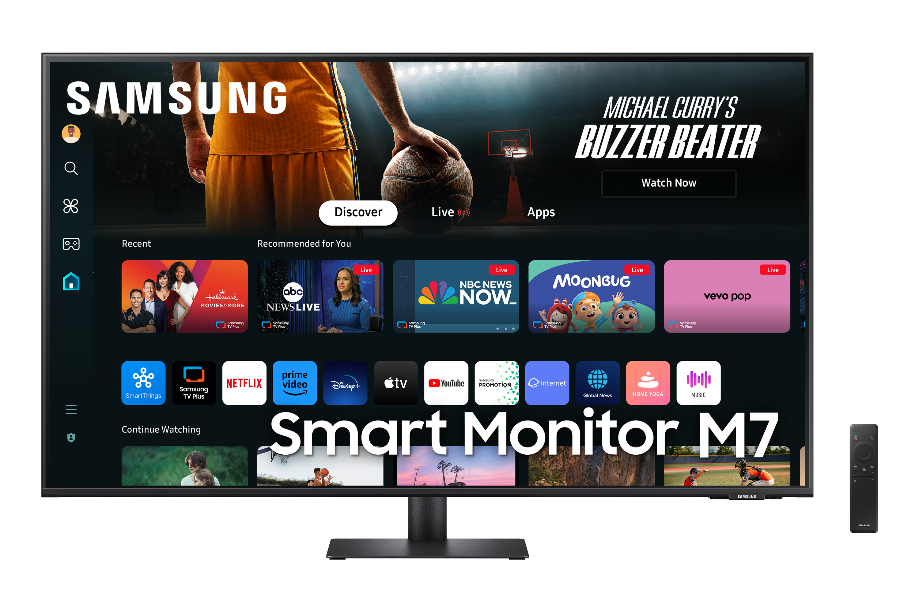 Samsung 43" Smart Monitor M7 M70D UHD - 4K, Smart, HDR, USB-C