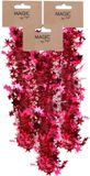 Inge-glas Inge Christmas Goods Spiraal kerstslingers - 3x - Rood - Folie - 750 cm - Sterren