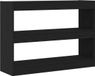 vidaXL Boekenkast - 2-laags - 100 x 30 x 72 cm - Bewerkt hout - Zwart Eiken