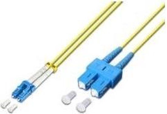 Lightwin Lightwin LDP-09 LC-SC 10.0 Glasvezel kabel 10 m Geel