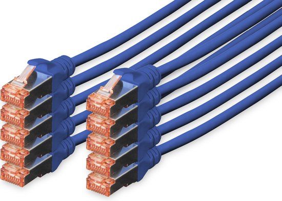 Digitus DK-1644-005-B-10 - Netwerkkabel - 0,5 m - Blauw