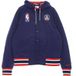 Veste NBA Courtside zippée pour homme, Bronet Blue Void/University Red