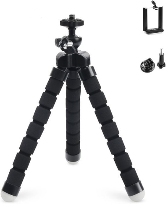 Giftshop JR Universele Tripod Statief Mobiel & Camera Zwart