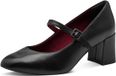 Tamaris - Damespomp met riem 1-22460-45 - Zwart leder - 38 EU