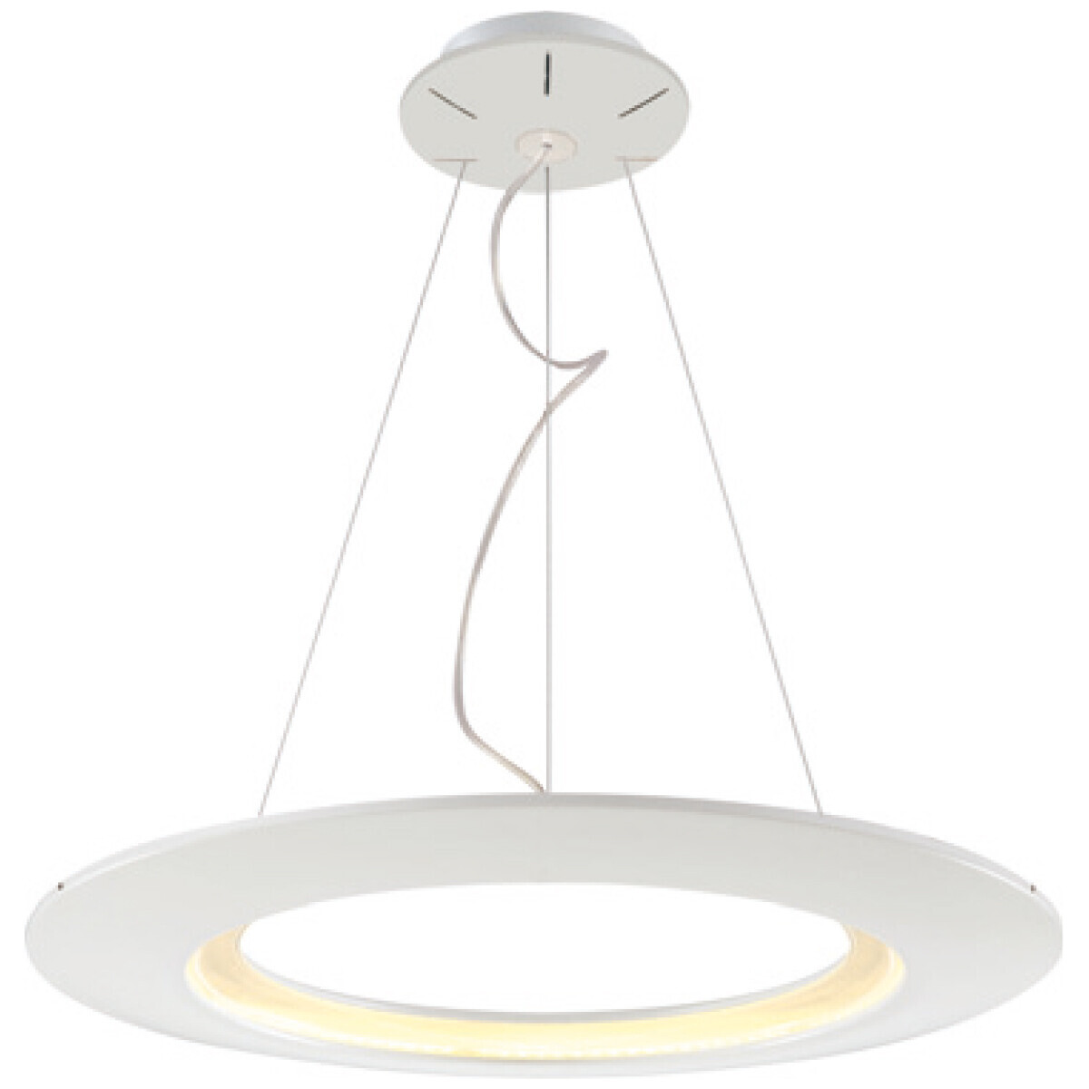 BES LED LED Hanglamp - Hangverlichting - Concepty - 41W - Natuurlijk Wit 4000K - Wit Aluminium