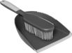 5Five Stoffer en blik Siliconen - grijs - 33 x 17,5 cm - kunststof/rubber