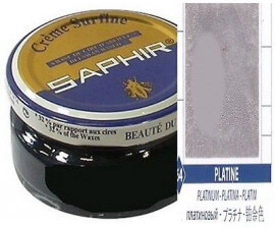 Saphir Creme Surfine (schoenpoets) Platina