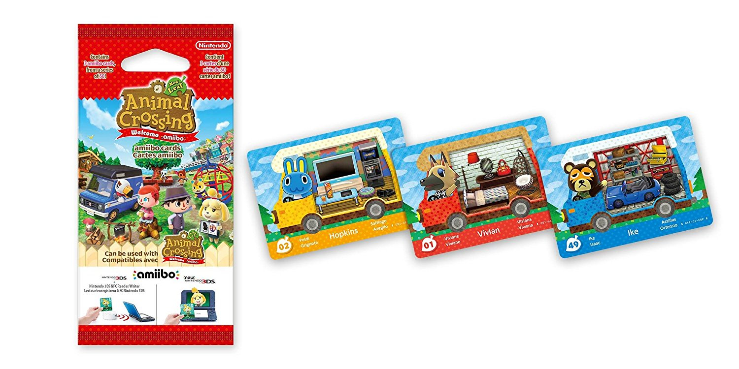 Nintendo Pack 3 Tarjetas AMiiBO Animal Crossing: New Leaf