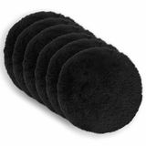 vidaXL - Kussensloop - 6 stuks - HEERLEN - Zwart - Ø 30 cm - PV Fleece